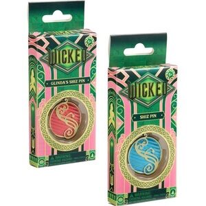 NEW! Wicked Shiz University Pin Set Of 2 Pink & Blue Officially Licensed